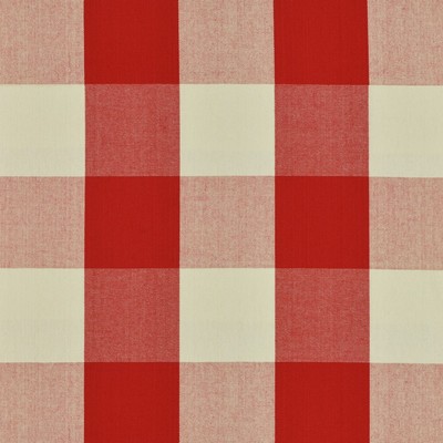 BIG CHECK 37  SANGRIA Red COTTON Fire Rated Fabric Buffalo Check  Fire Retardant Print and Textured  Fabric